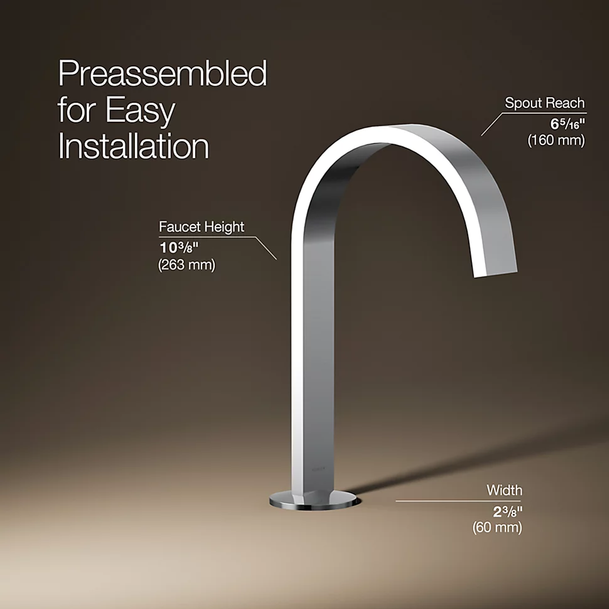 COMPONENTS BATHROOM SINK SPOUT WITH RIBBON DESIGN, 1.2 GPM - robinsonco.ca