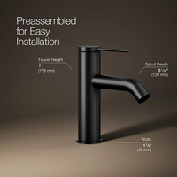 COMPONENTS SINGLE-HANDLE BATHROOM SINK FAUCET, 1.2 GPM - robinsonco.ca