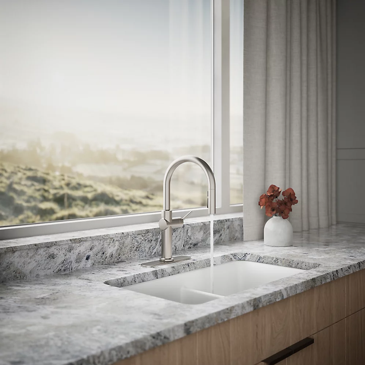 CRUE® PULL-DOWN SINGLE-HANDLE KITCHEN SINK FAUCET - robinsonco.ca
