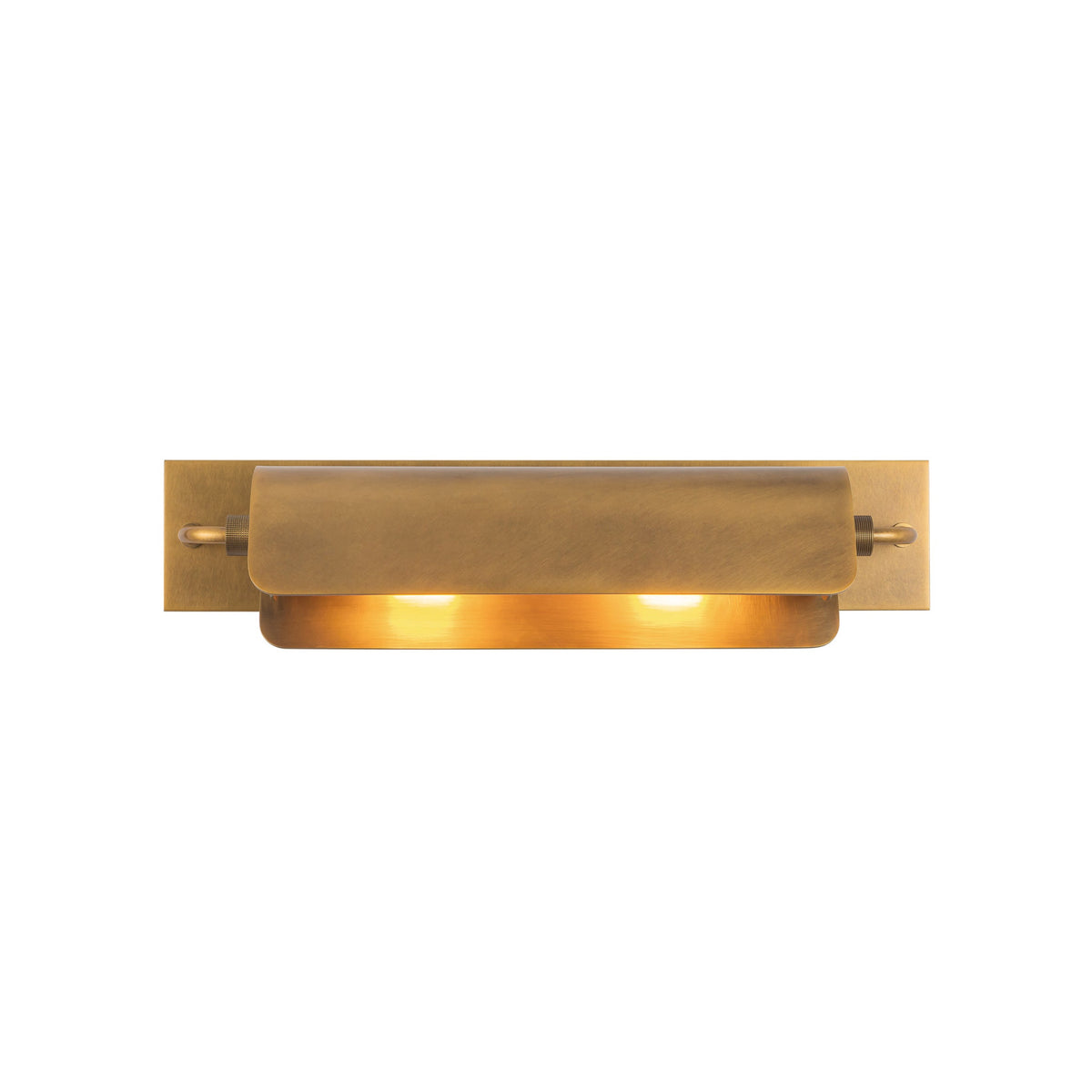 Alora Darby wall picture light in vintage brass finish