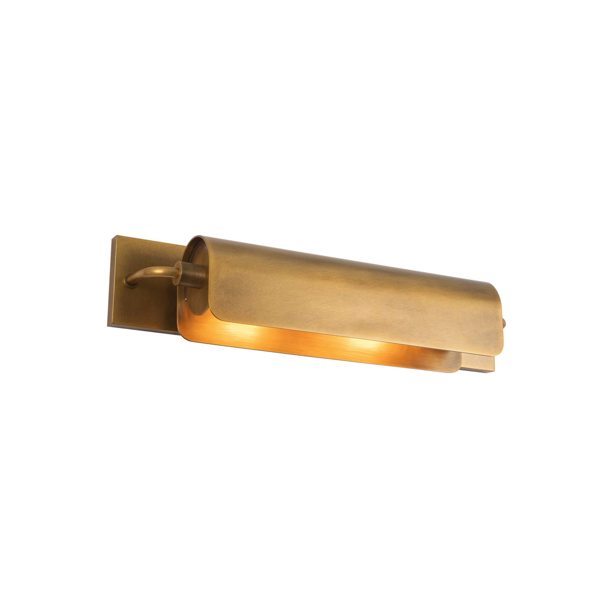 Alora Darby Wall Picture Light in vintage brass finish