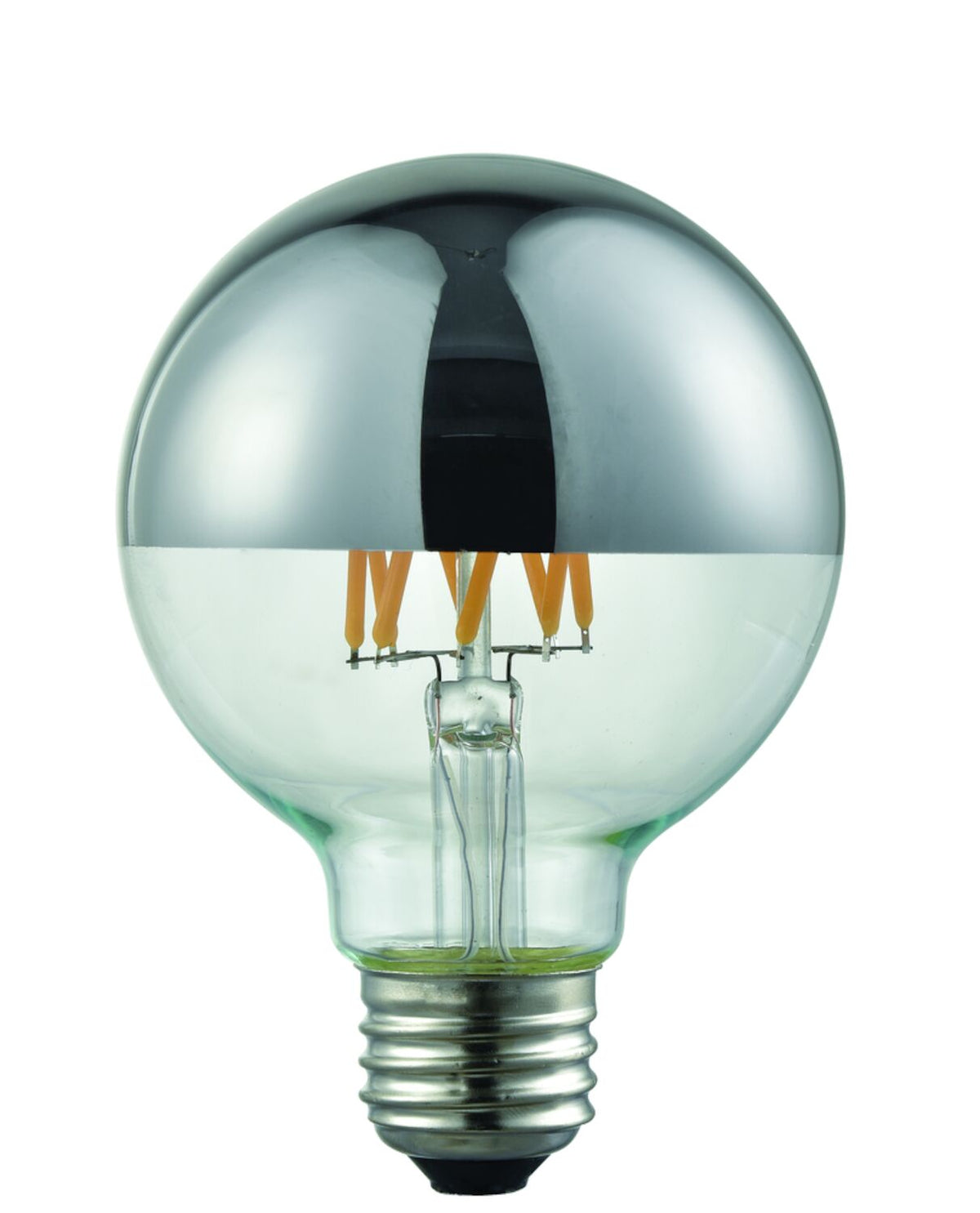 EDISON LED LIGHT BULB 3000K G25, SILVER