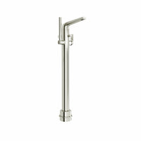 MODULUS SINGLE HANDLE FLOOR MOUNT BATHTUB FILLER WITH HAND SHOWER AND LEVER HANDLE - robinsonco.ca