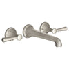 FITZGERALD 2-HANDLE WALL MOUNT BATHROOM FAUCET WITH LEVER HANDLES - robinsonco.ca