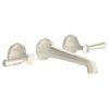 FITZGERALD 2-HANDLE WALL MOUNT BATHROOM FAUCET WITH LEVER HANDLES