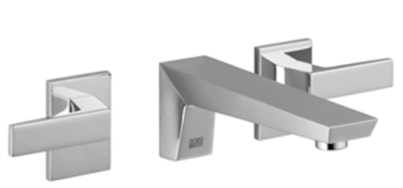 SUPERNOVA 3-HOLE WALL MOUNTED LAVATORY FAUCET WITHOUT DRAIN