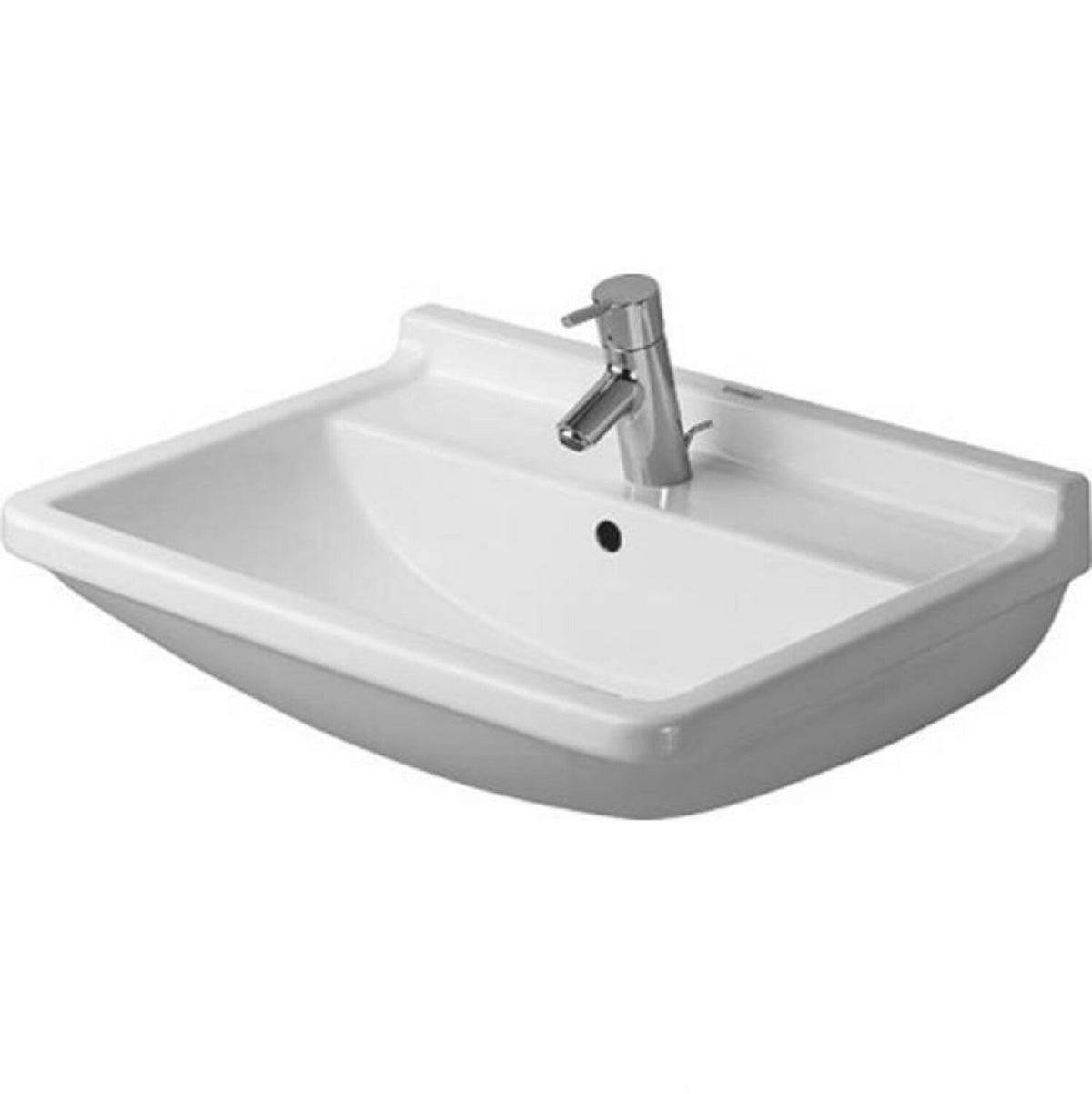 STARCK 3 25 5/8-INCH WASHBASIN WITH OVERFLOW