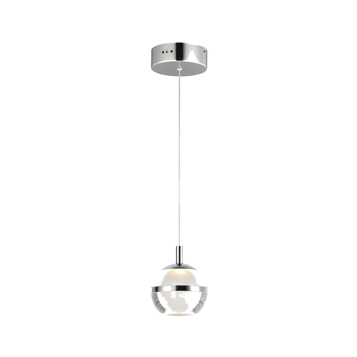 SWANK 1-LIGHT LED pendant lamp in Polished Chrome by ET2