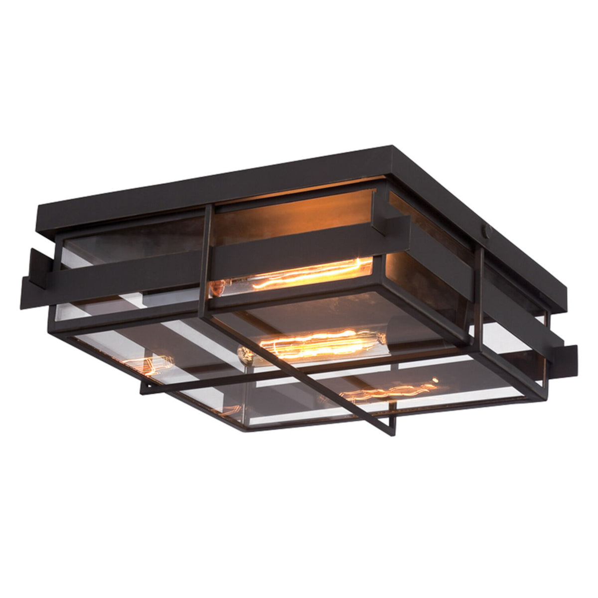 MULLER 2-LIGHT FLUSH MOUNT