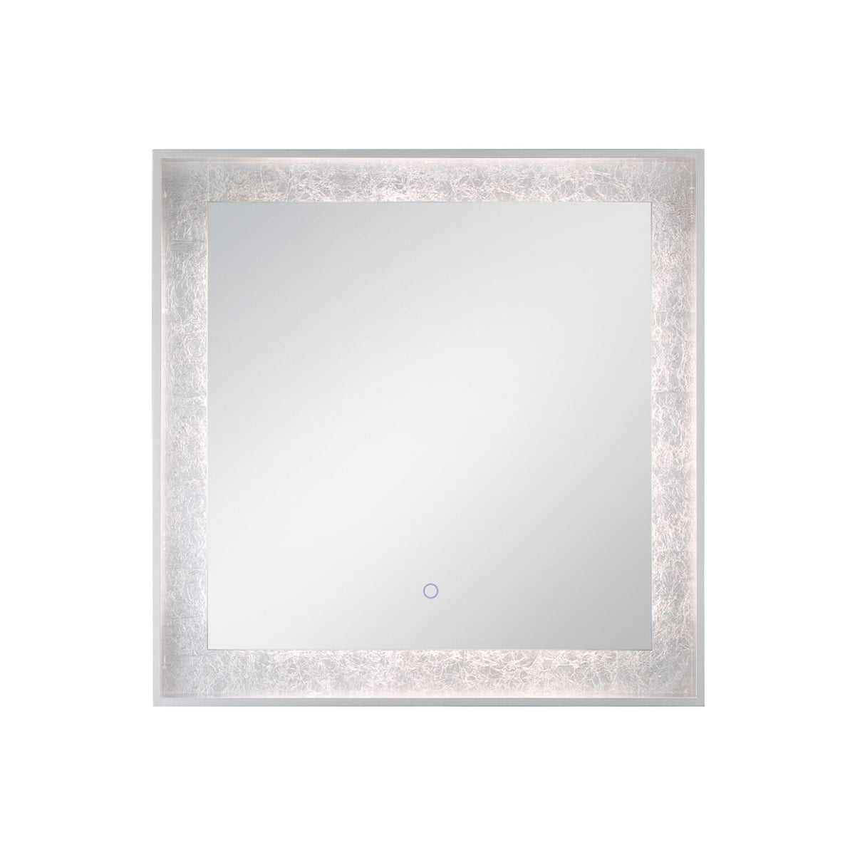 32X32-INCH SQUARE EDGELIT MIRROR WITH 3000K LED LIGHT AND TOUCH SENSOR SWITCH, 33831