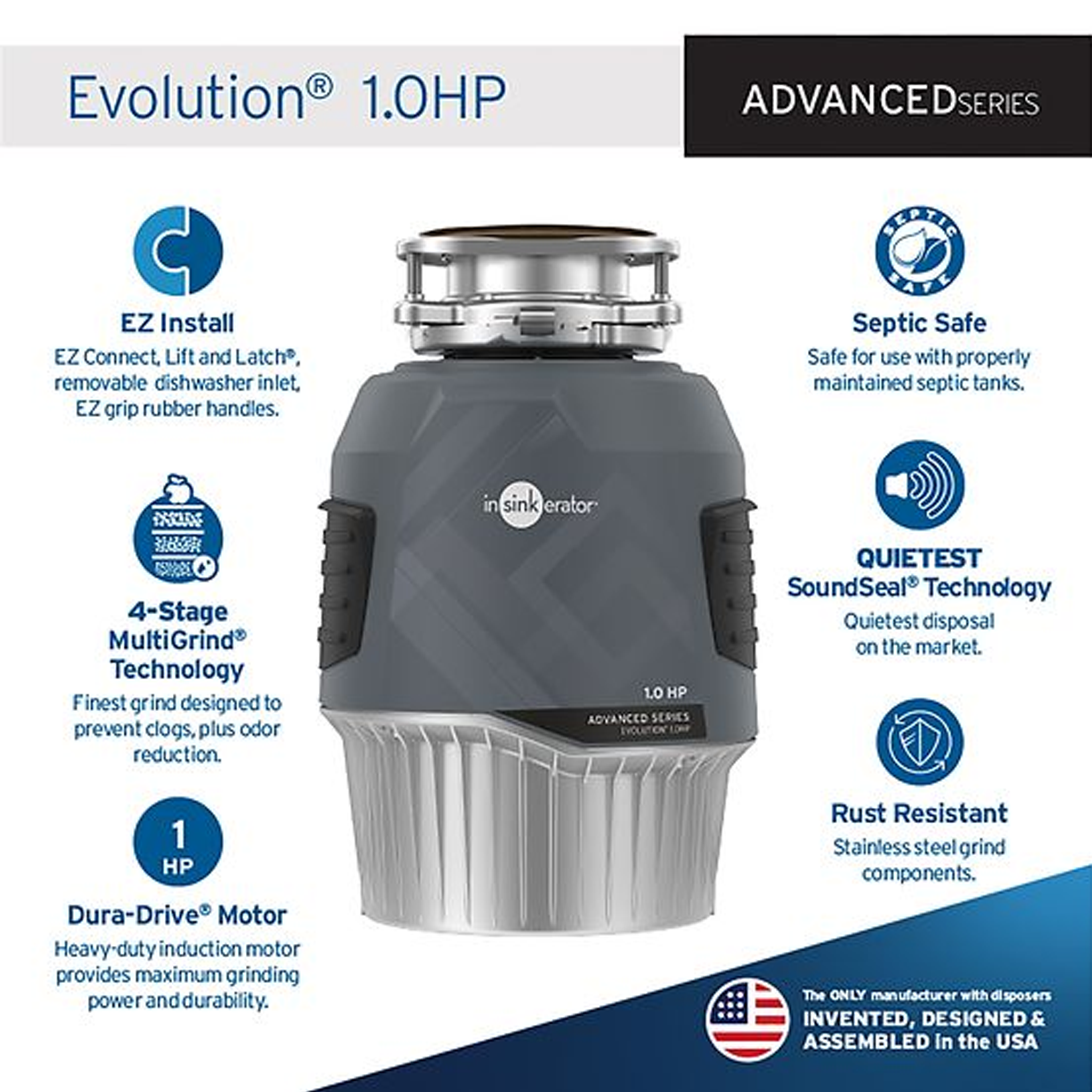 EVOLUTION 1.0HP WASTE DISPOSER - robinsonco.ca