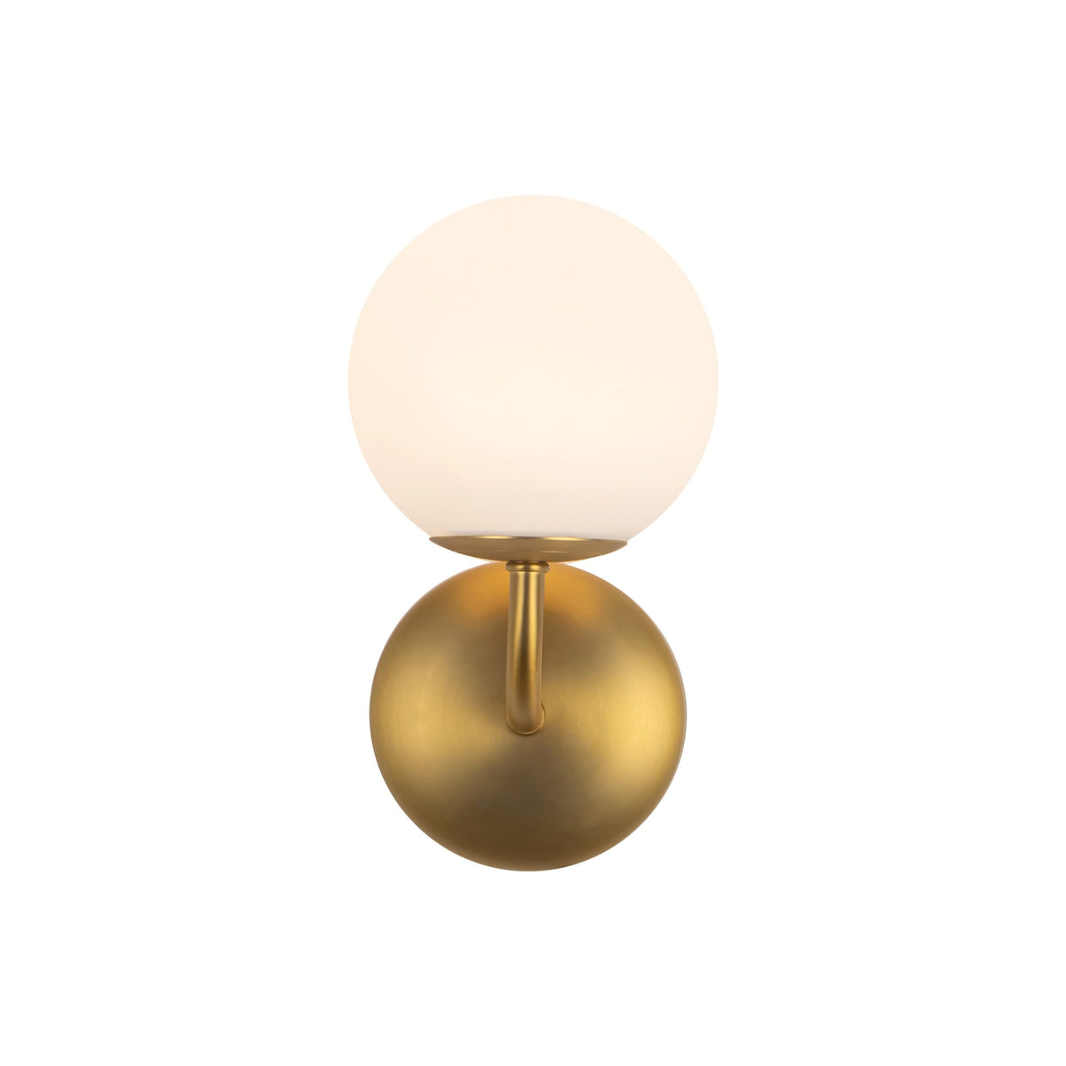 Alora Fiona Wall Sconce in brushed gold with matte opal glass