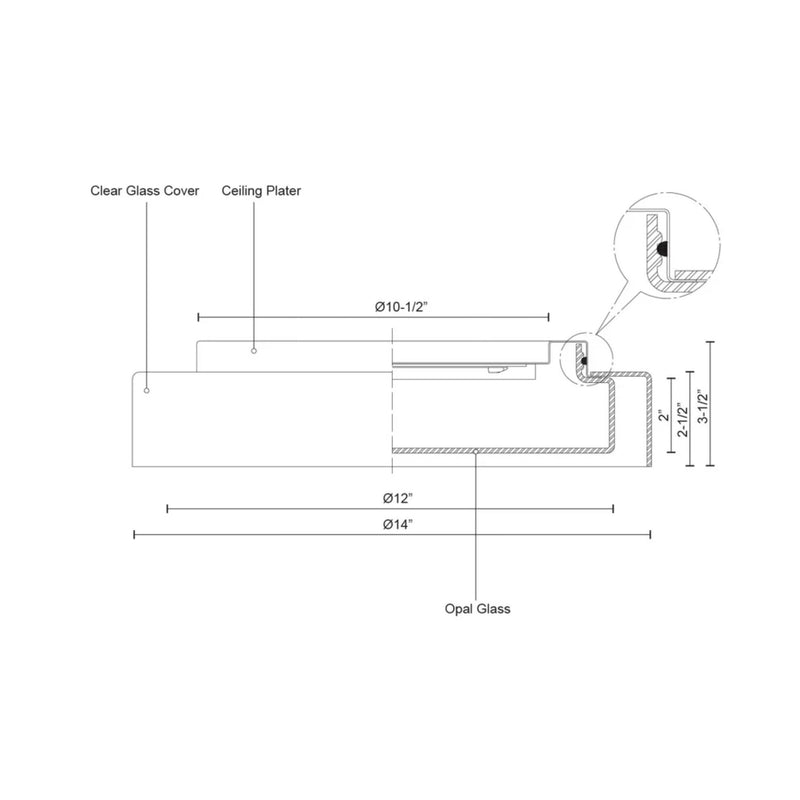 ASTON FLUSH MOUNT (MULTIPLE SIZES) - robinsonco.ca