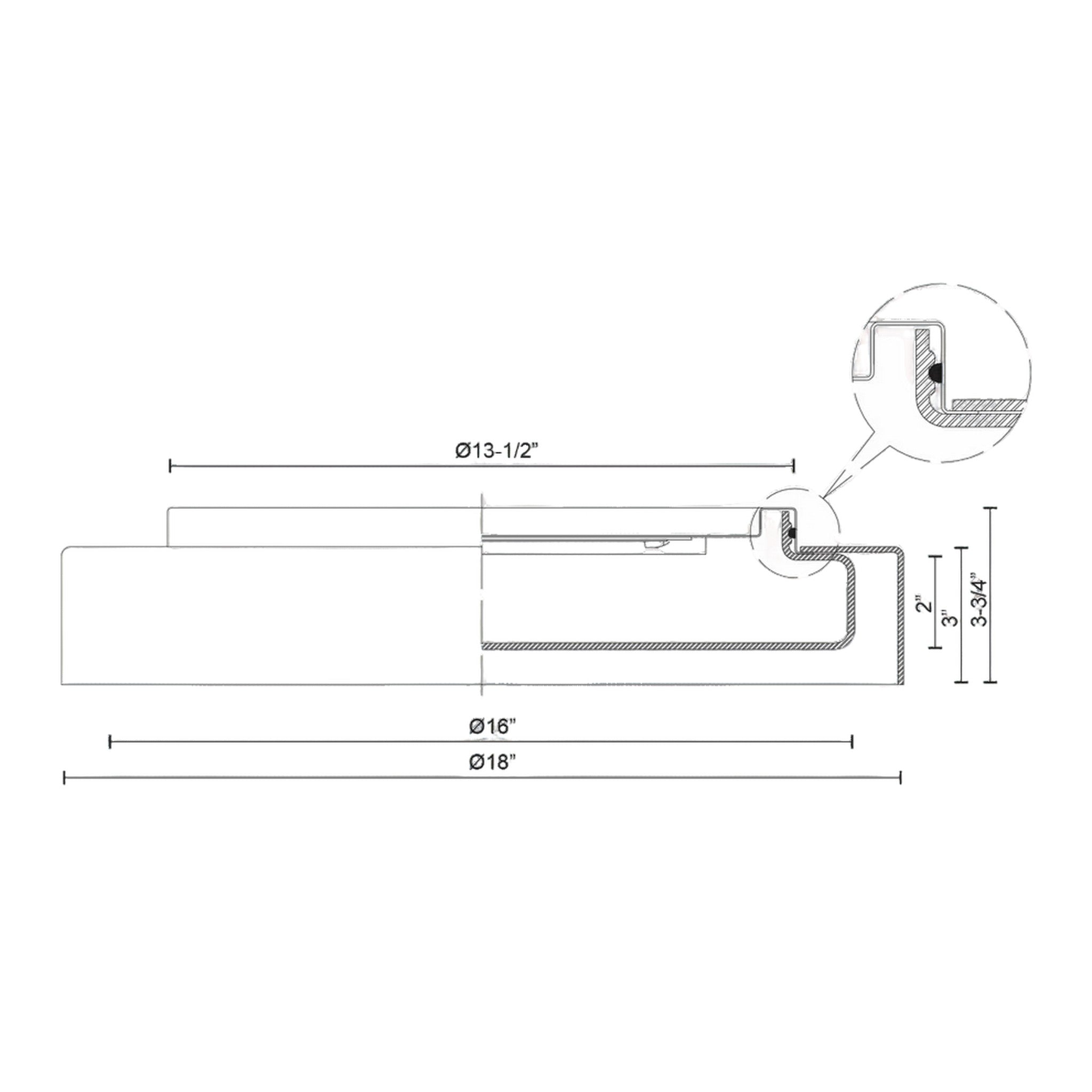 ASTON FLUSH MOUNT (MULTIPLE SIZES) | robinsonco.ca