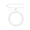 DALTON 16-IN FLUSH MOUNT (5 COLOUR TEMPS) - robinsonco.ca