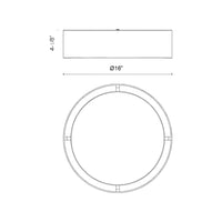 DALTON 16-IN FLUSH MOUNT (5 COLOUR TEMPS) - robinsonco.ca