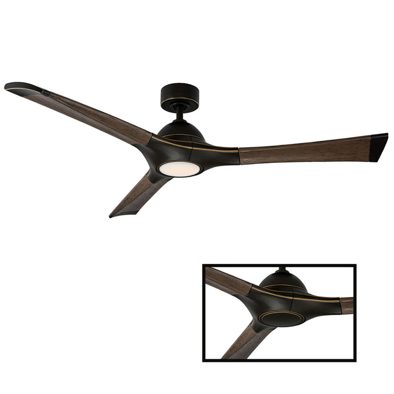WOODY 60-INCH 2700K LED CEILING FAN