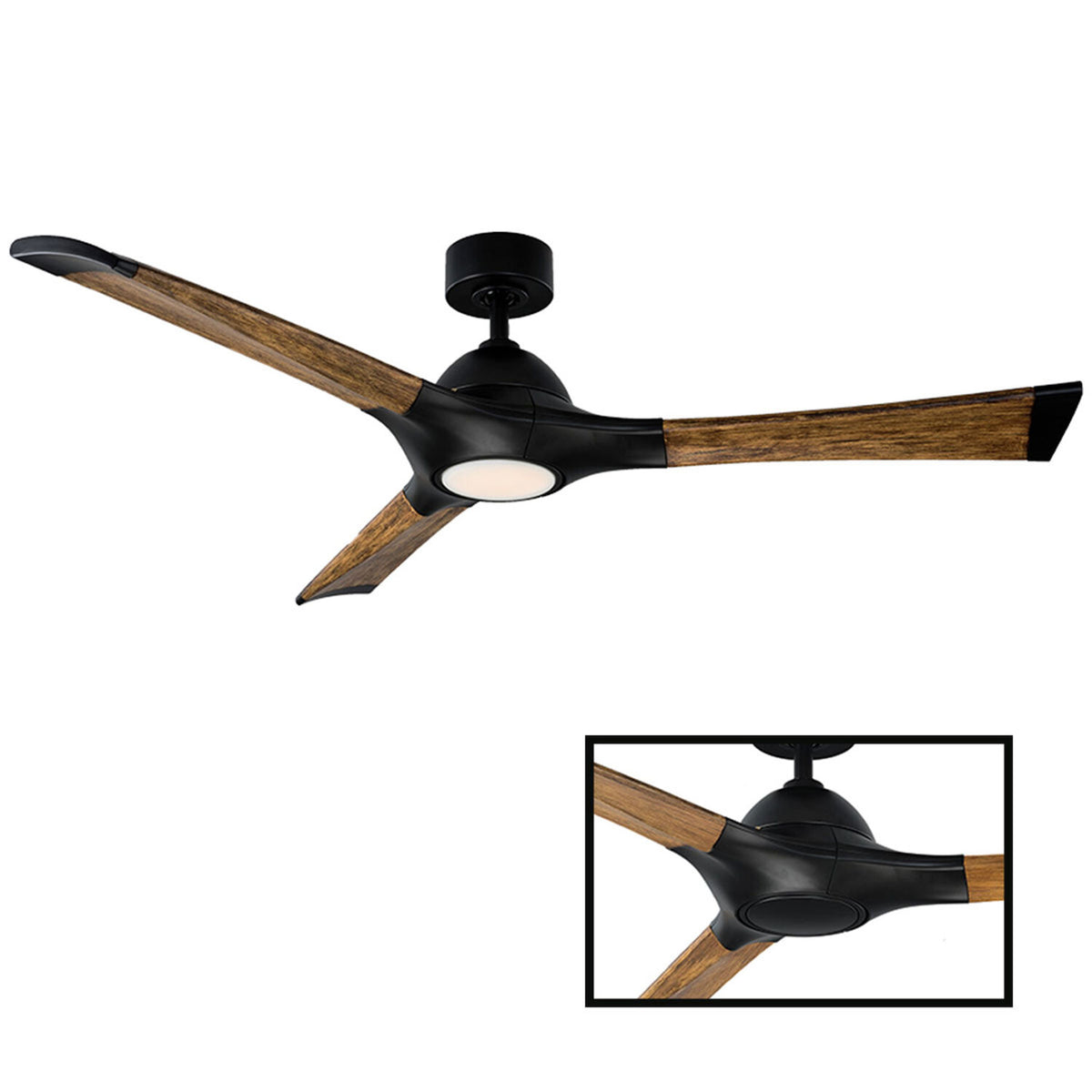 WOODY 60-INCH 3000K LED CEILING FAN - robinsonco.ca