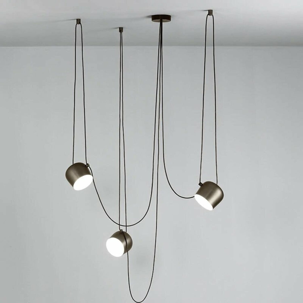 AIM SMALL - LED PENDANT LIGHT (SET OF 3 WITH MULTICANOPY) BY RONAN AND ERWAN BOUROULLEC - robinsonco.ca