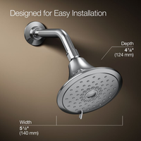 FORTE® THREE-FUNCTION SHOWERHEAD - robinsonco.ca