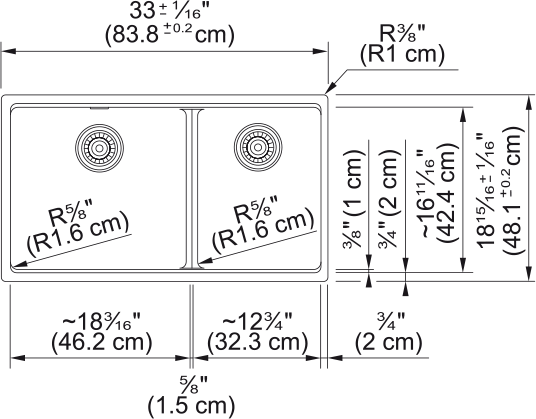 MARIS DOUBLE BOWL UNDERMOUNT SINK - robinsonco.ca