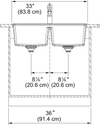 MARIS DOUBLE BOWL TOPMOUNT SINK - robinsonco.ca