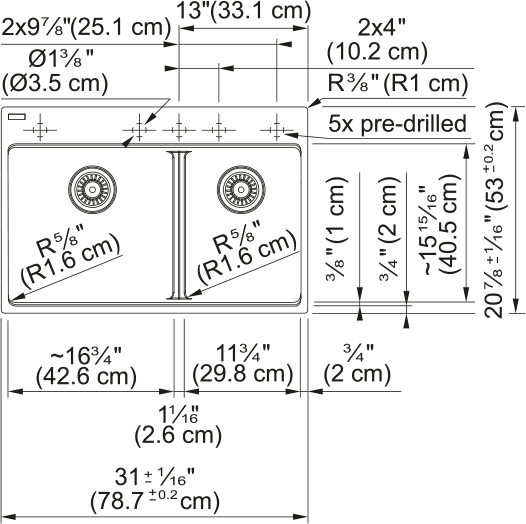MARIS LOW DIVIDE TOPMOUNT SINK - robinsonco.ca
