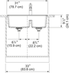 MARIS LOW DIVIDE TOPMOUNT SINK - robinsonco.ca