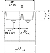 MARIS LOW DIVIDE TOPMOUNT SINK - robinsonco.ca