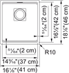 PEAK UNDERMOUNT PREP SINK - robinsonco.ca