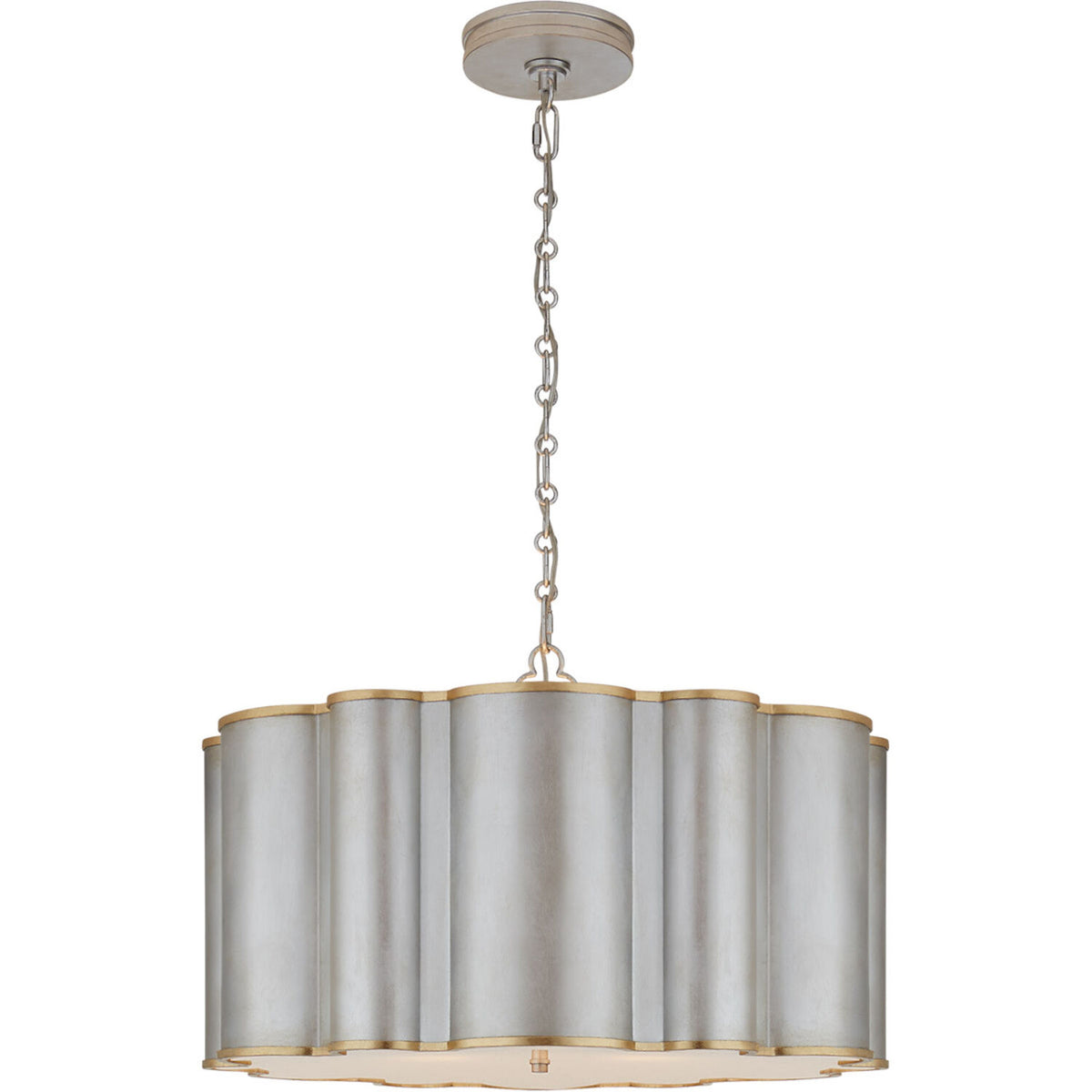 ALEXA HAMPTON MARKOS 4-LIGHT 26-INCH PENDANT LIGHT WITH FROSTED ACRYLIC SHADE