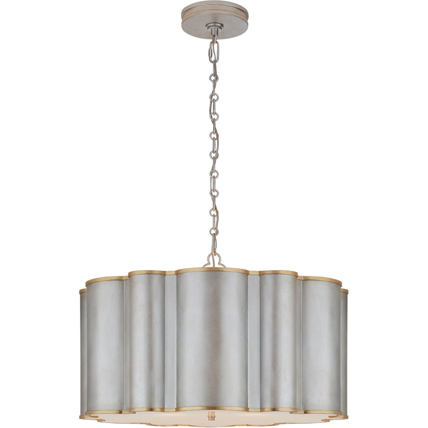 ALEXA HAMPTON MARKOS 4-LIGHT 26-INCH PENDANT LIGHT WITH FROSTED ACRYLIC SHADE