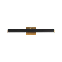 Alora Gemma Wall Picture Light in vintage brass and matte black finish