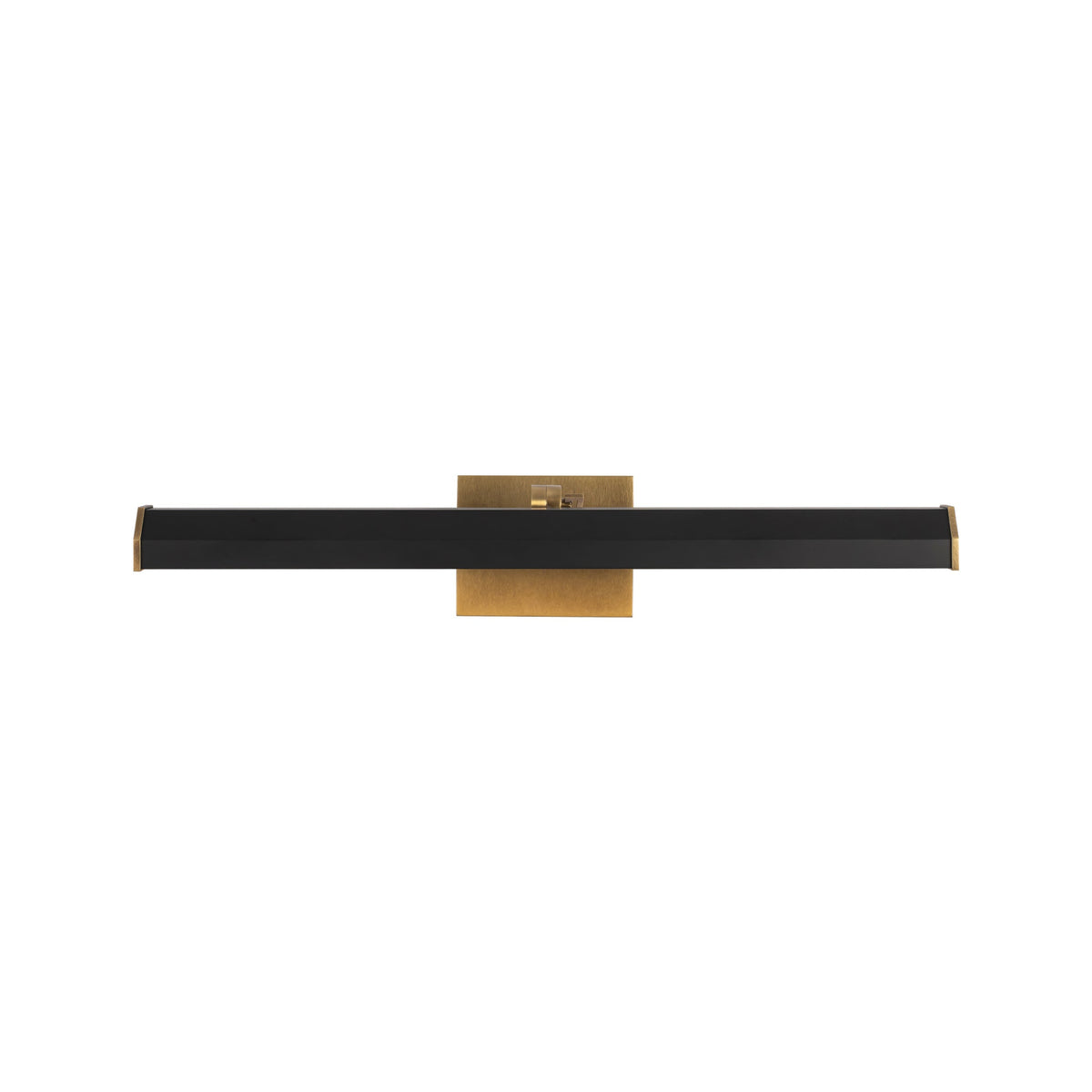 Alora Gemma Wall Picture Light in vintage brass and matte black finish