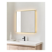 CADRE SQUARE LED BACKLIT BATHROOM MIRROR (MULTIPLE SIZES) - robinsonco.ca