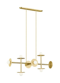 NODES 8 LIGHT LARGE LINEAR CHANDELIER - robinsonco.ca