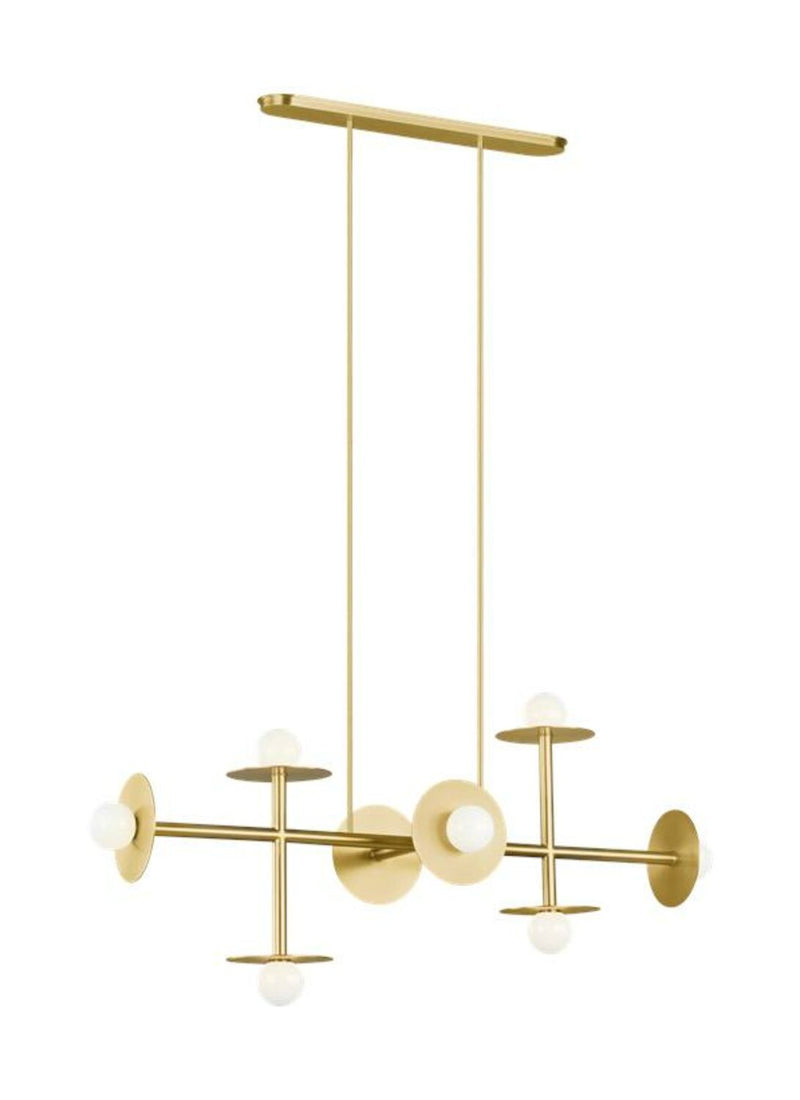 NODES 8 LIGHT LARGE LINEAR CHANDELIER - robinsonco.ca