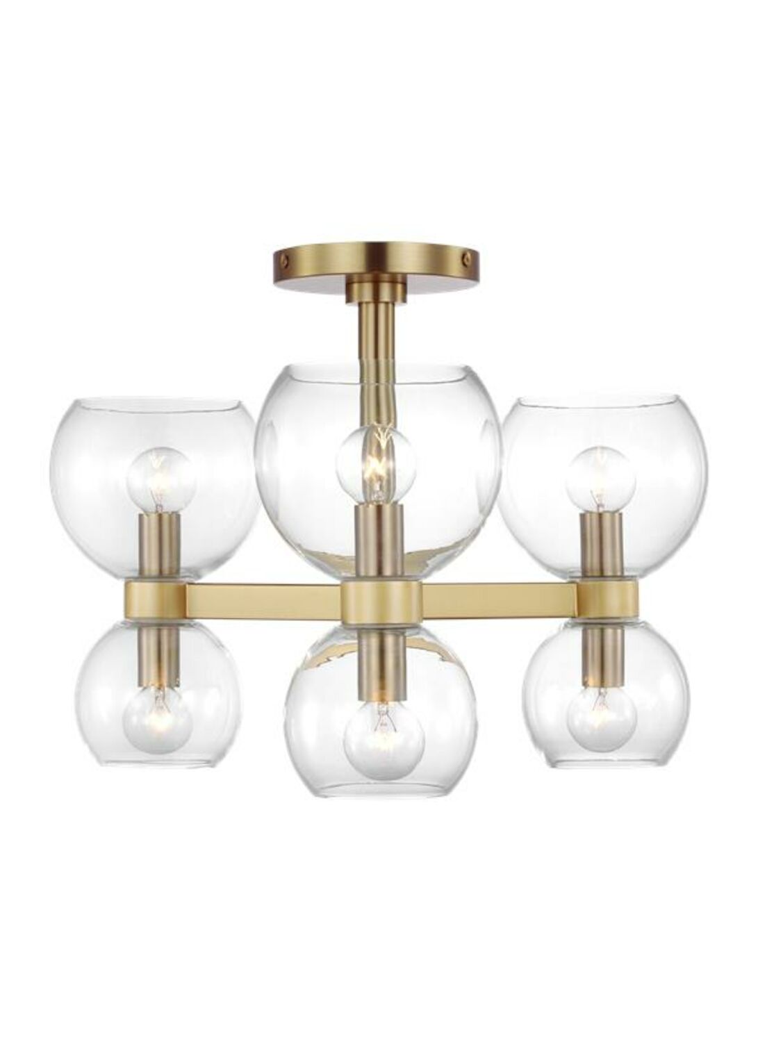 LONDYN 6 LIGHT SEMI FLUSH MOUNT - robinsonco.ca