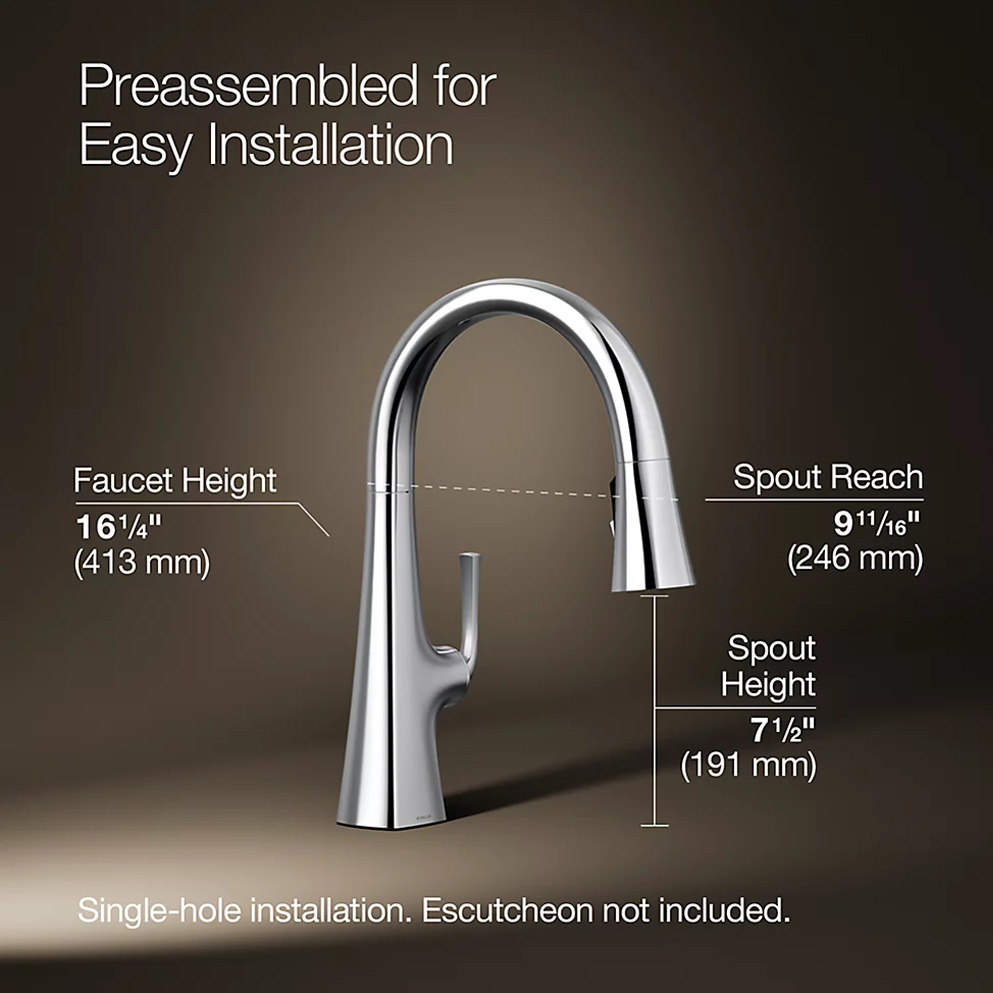 GRAZE PULL-DOWN KITCHEN SINK FAUCET - robinsonco.ca
