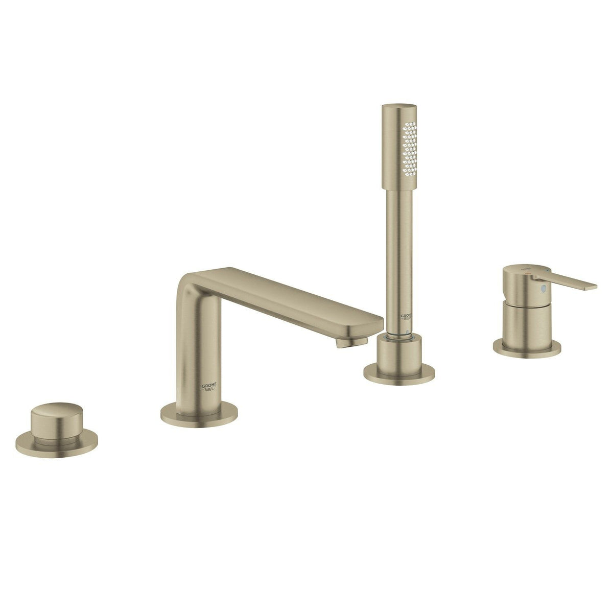 LINEARE 4-HOLE BATHTUB FAUCET WITH HANDSHOWER - robinsonco.ca