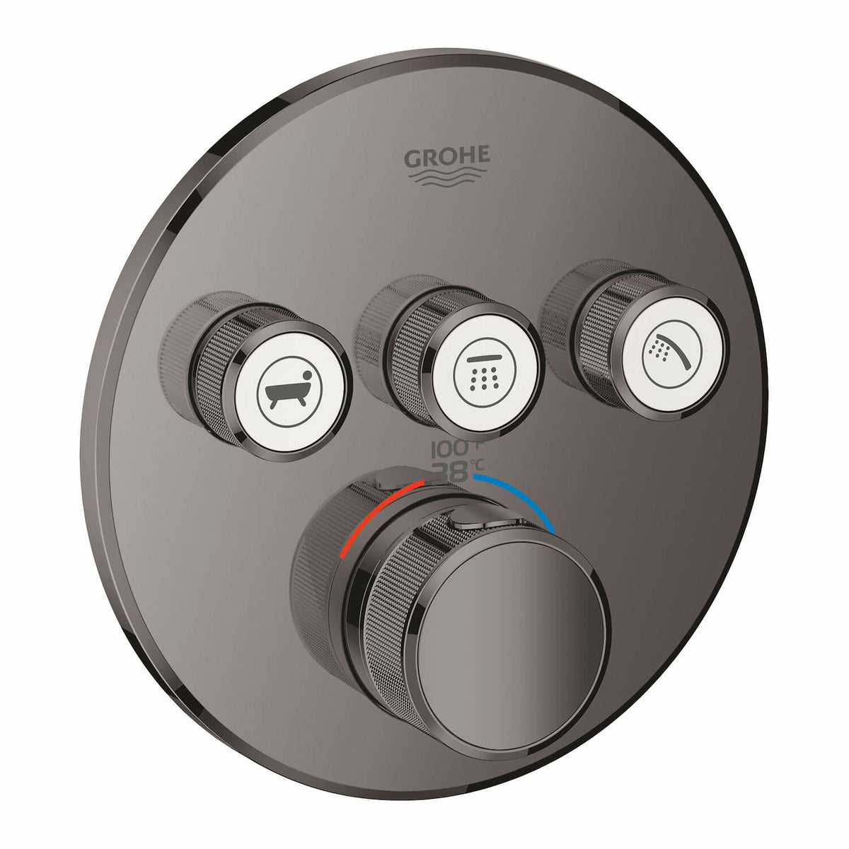 GROHTHERM SMARTCONTROL TRIPLE FUNCTION THERMOSTATIC VALVE TRIM - robinsonco.ca
