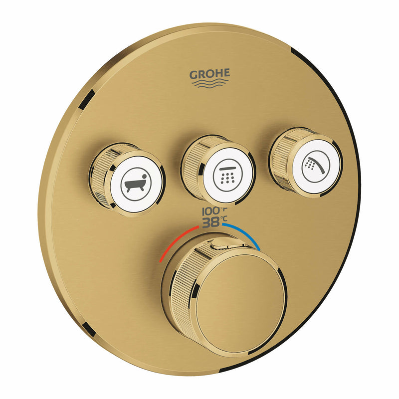 GROHTHERM SMARTCONTROL TRIPLE FUNCTION THERMOSTATIC VALVE TRIM - robinsonco.ca