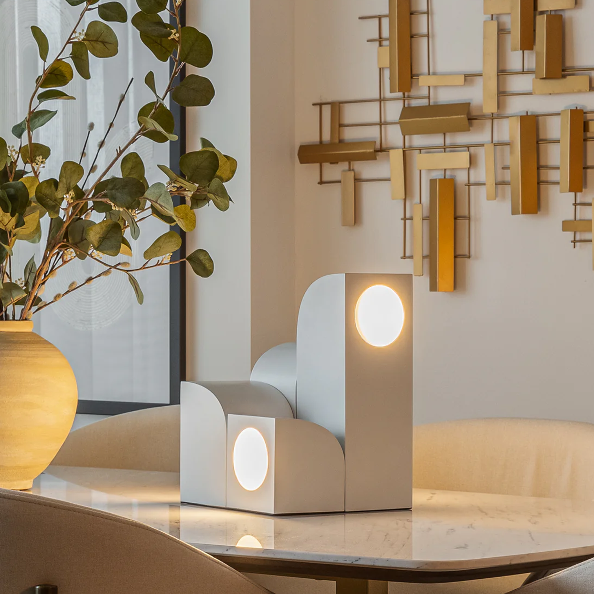 GYPSUM TABLE LAMP - robinsonco.ca