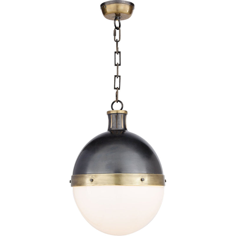 HICKS LARGE PENDANT WITH WHITE GLASS - robinsonco.ca