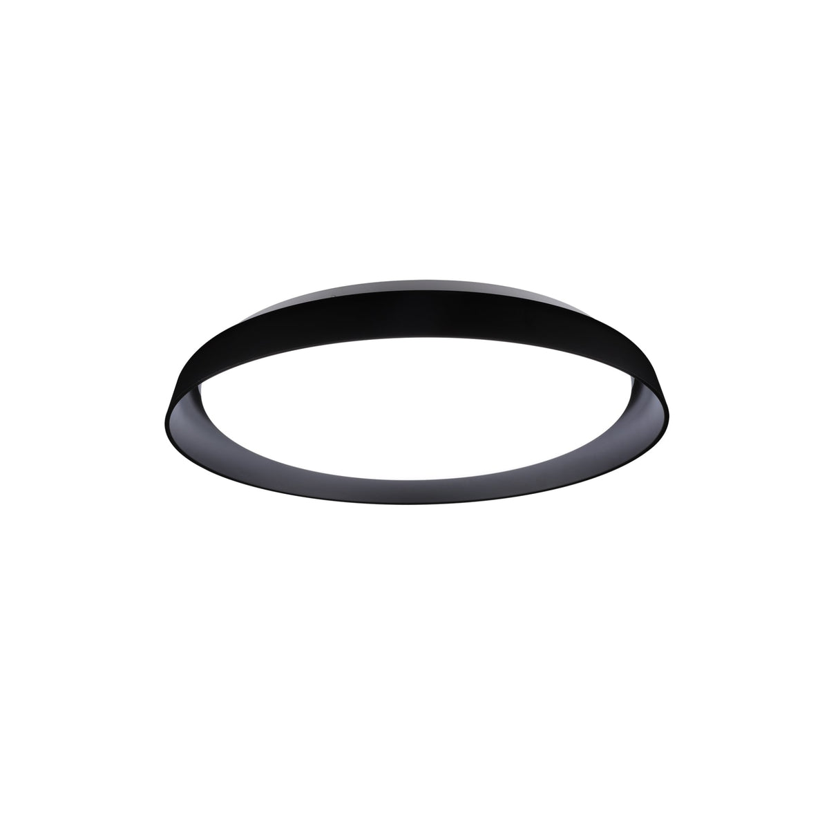Kuzco Hampton 21 inch LED flush mount ceiling light in black finish
