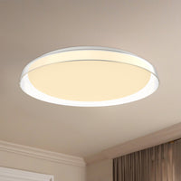 Kuzco Hampton 21 inch LED Flush Mount light in clear finish