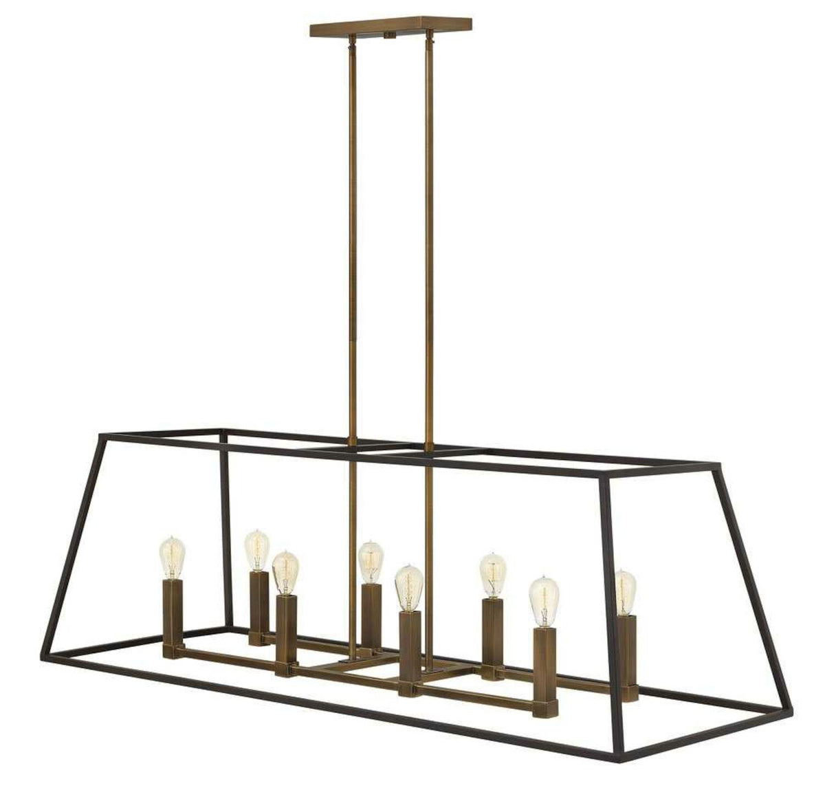 FULTON 8-LIGHT OPEN FRAME LINEAR CHANDELIER
