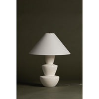 Kamas Table lamp in ivory texture by Hudson Valley