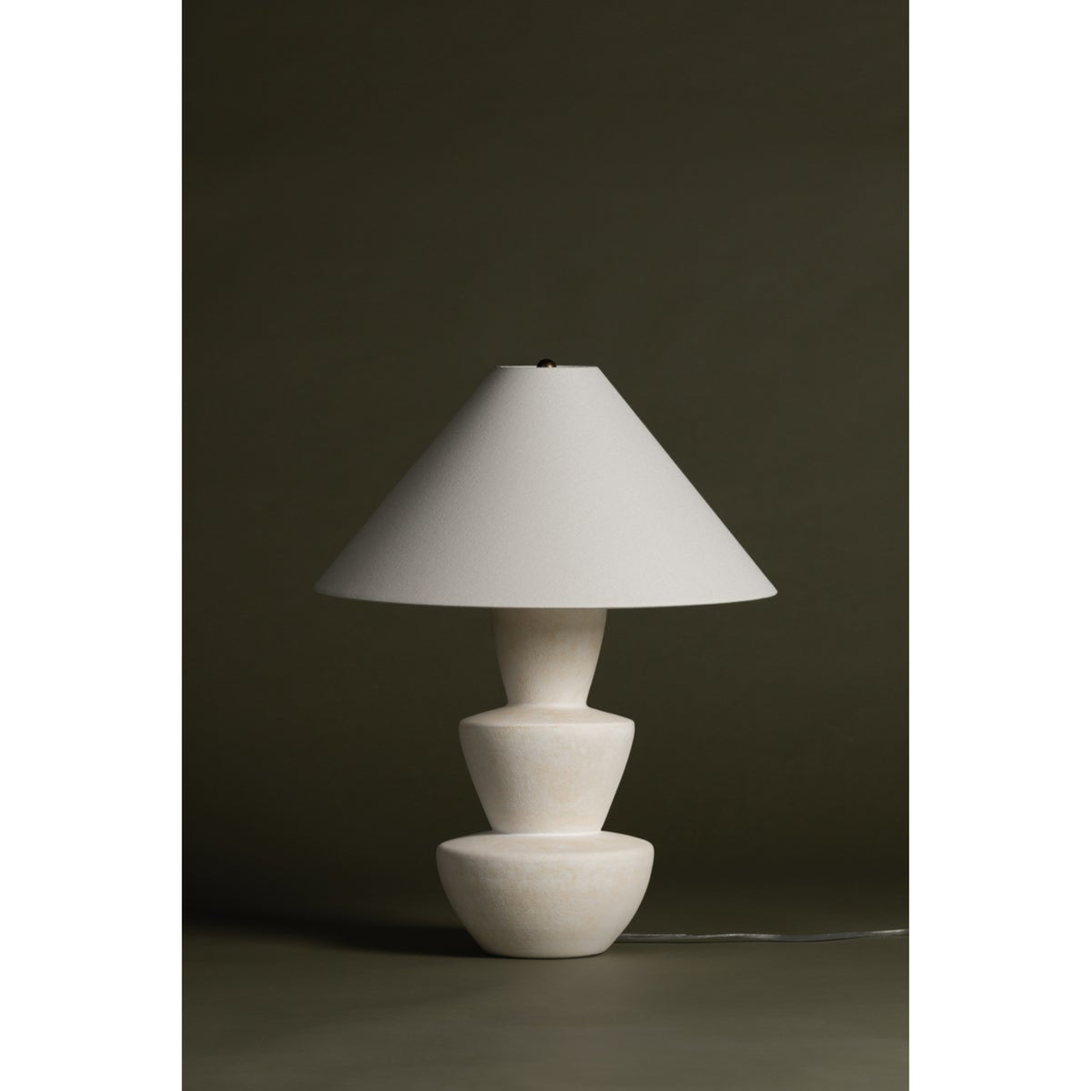 Kamas Table lamp in ivory texture by Hudson Valley