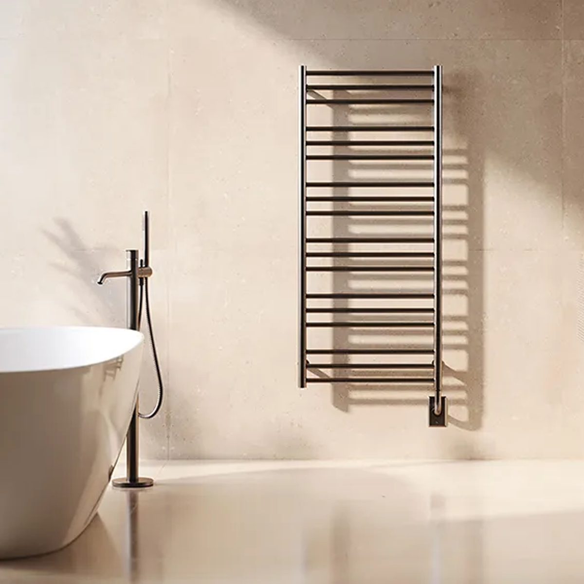 TUZIO 23.5-INCHX47.5-INCH SORANO HARDWIRE TOWEL WARMER